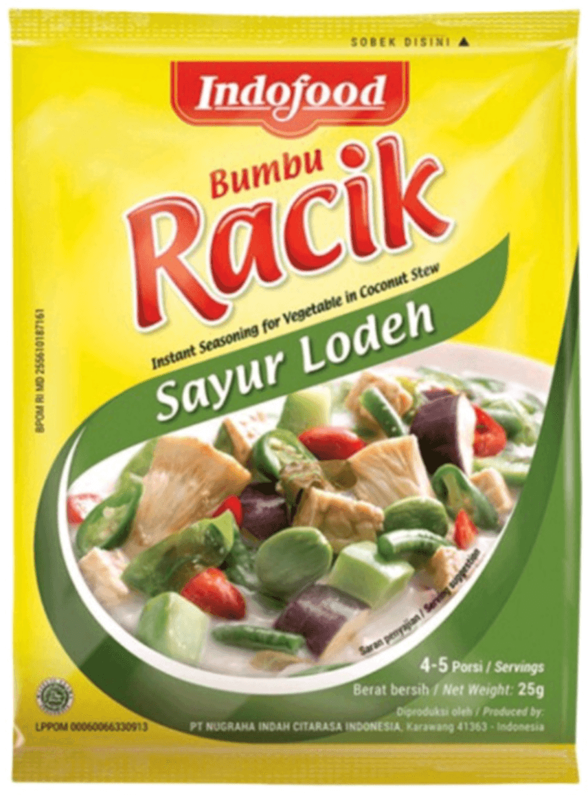 Racik サユールロデ(ココナッツ風味の野菜スープ)の素